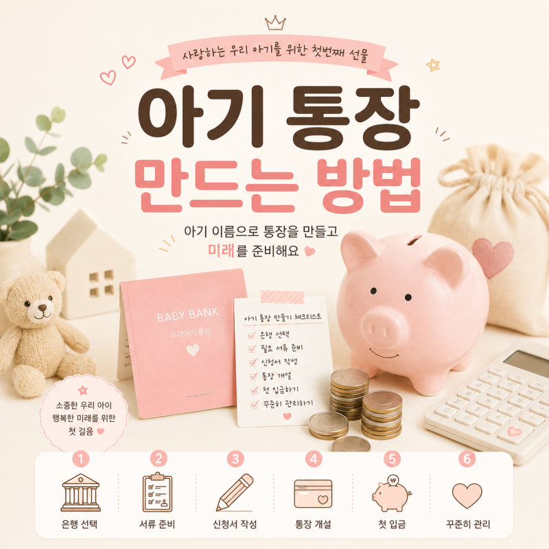 아기 통장 만들기 ㅣ 준비물부터 개설 방법까지, 아기 없이 부모만 방문해도 될까?
