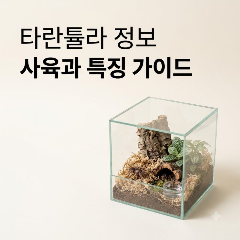 타란튤라 키우기 전 알아둘 독성 수명 및 서식 습성 총정리