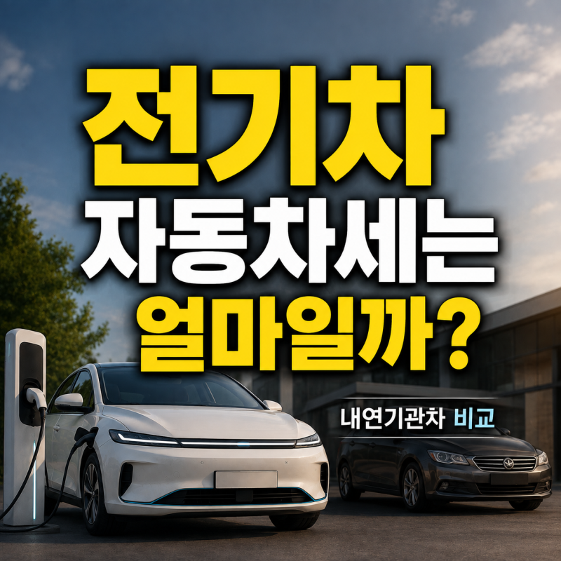 전기차 자동차세는 얼마일까? 내연기관차와 비교해봤어요
