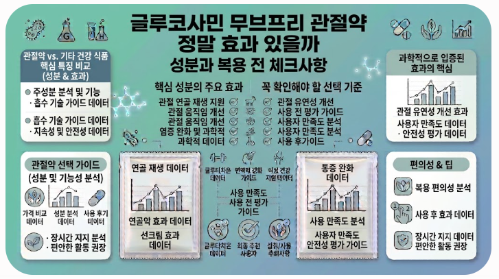 글루코사민 무브프리 관절약 정말 효과 있을까 성분과 복용 전 체크사항