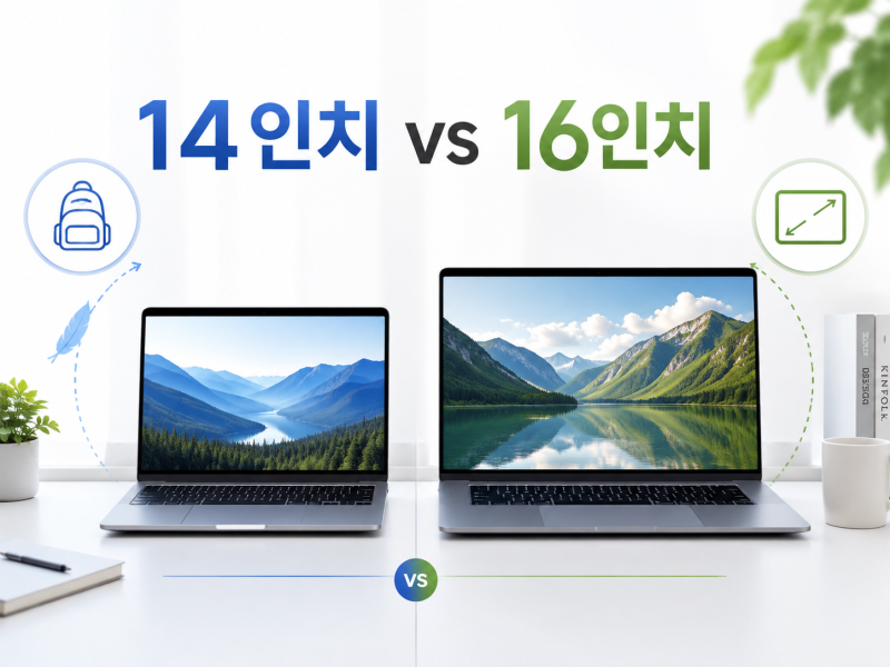 노트북 14인치 vs 16인치 뭐가 좋을까? 40·50대라면 화면 크기 이렇게 고르세요