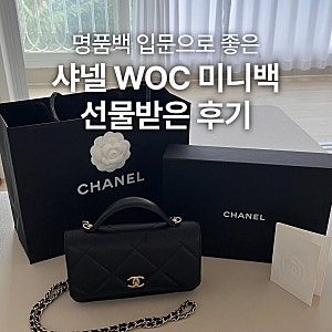샤넬백 체인 지갑 WOC 미니백 명품입문백 선물받은 후기
