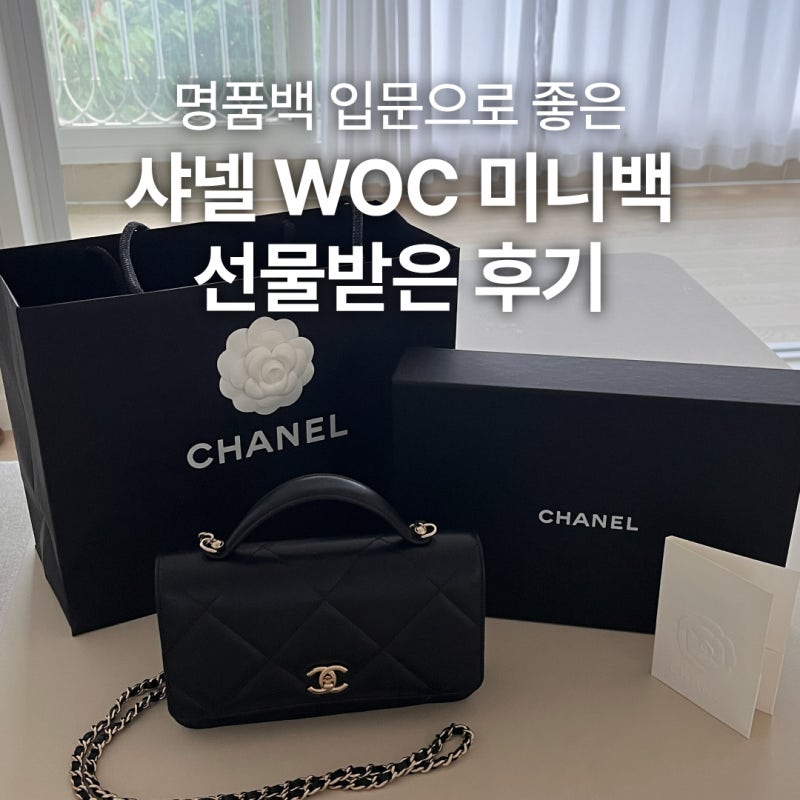 샤넬백 체인 지갑 WOC 미니백 명품입문백 선물받은 후기