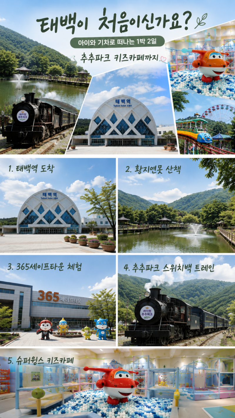 태백이 처음이신가요? 아이와 기차로 떠나는 태백 1박2일｜추추파크 키즈카페까지
