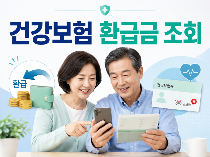 건강보험 환급금 조회 방법｜못 받은 돈 있는지 확인하고 신청하는 법