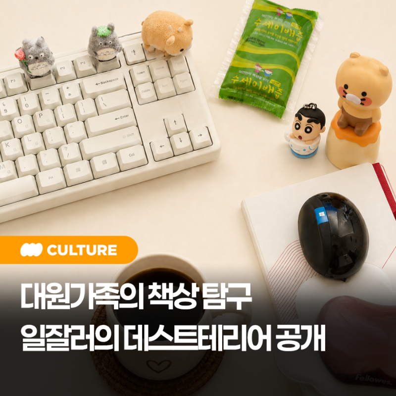 대원가족의 회사책상에는 뭐가 있을까? 일잘러의 데스크테리어 공개