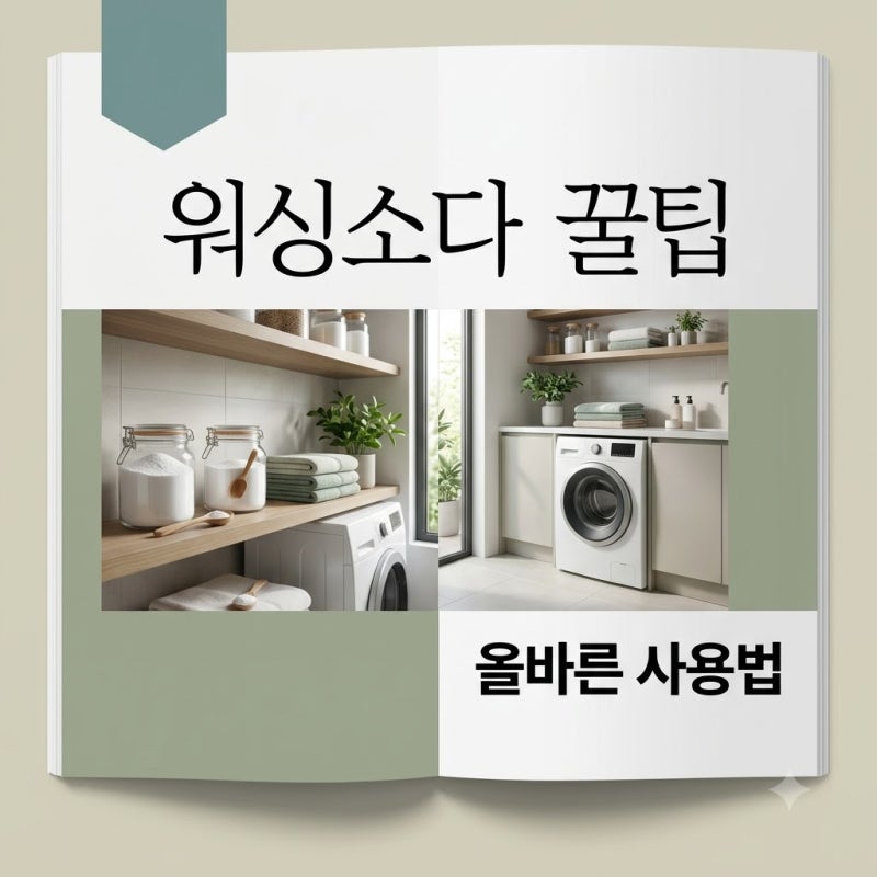 "과탄산소다랑 달라?" 워싱소다 사용법 3가지로 찌든 냄새 싹 지우는 꿀팁..