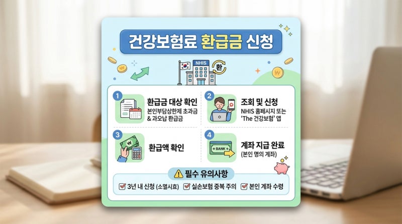 건강보험료 환급금 조회 신청 방법 (본인부담상한제 / 실비 중복 주의사항)