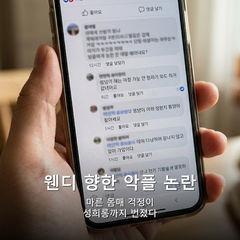 웬디 향한 악플에 소속사 결국 칼 뺐다