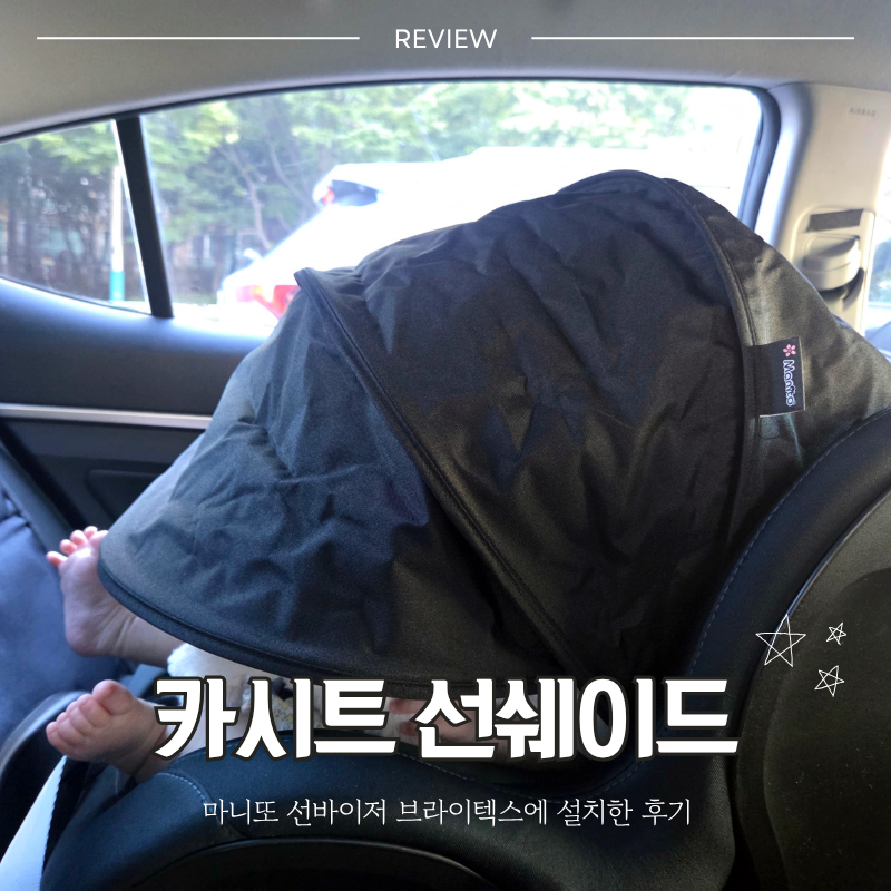 카시트 선쉐이드 브라이텍스 호환되는 마니또 선바이저 설치 후기