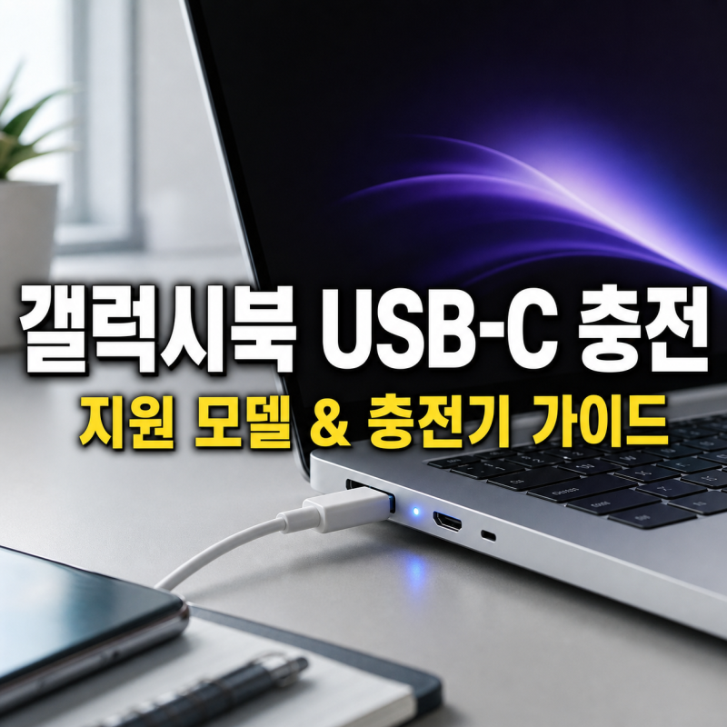 갤럭시북 USB-C 충전 방법｜지원 모델과 충전기 출력 확인