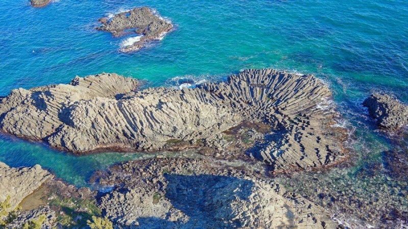 경주 양남 주상절리 파도소리길 세계적으로 희귀한 부채꼴 주상절리, 구름다리와 몽돌해변....