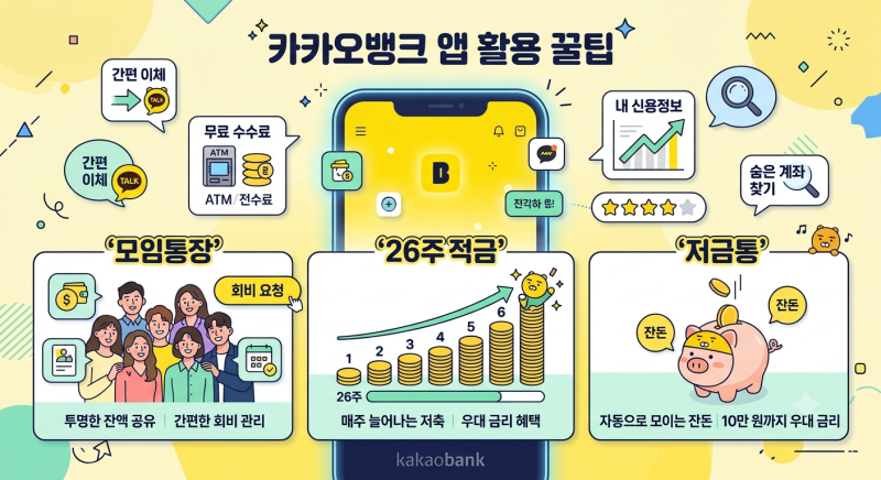 카카오뱅크 엡사용법, 유용한정보