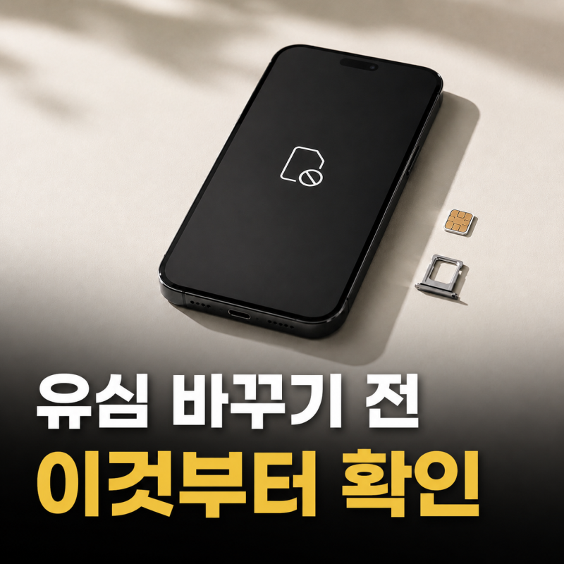 휴대폰 유심 인식 안될 때 서비스센터 가기 전 확인할 5가지
