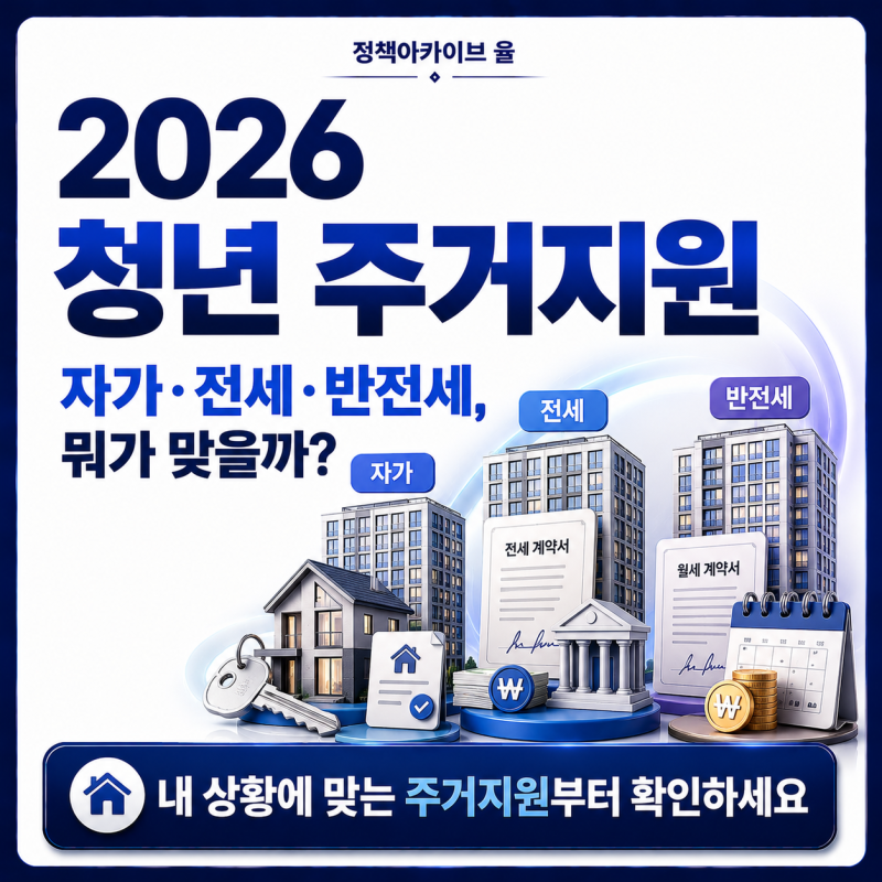 청년 주거지원, 자가·전세·반전세라면 어떤 정책을 봐야 할까?
