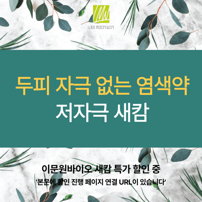 PPD 뺀 두피자극없는염색약, 저자극 새캄 새치 후기