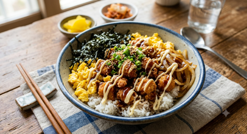 초간단 치킨마요덮밥