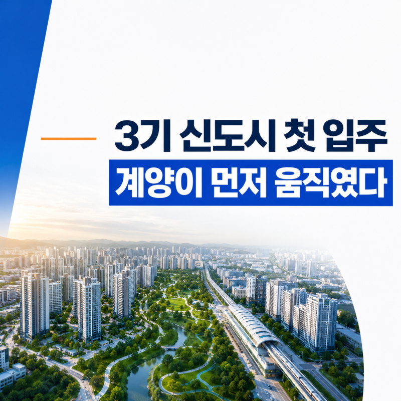 3기 신도시 중 첫 타자 계양신도시, 입지·교통·분양 한눈에(feat.카이브 유보라)
