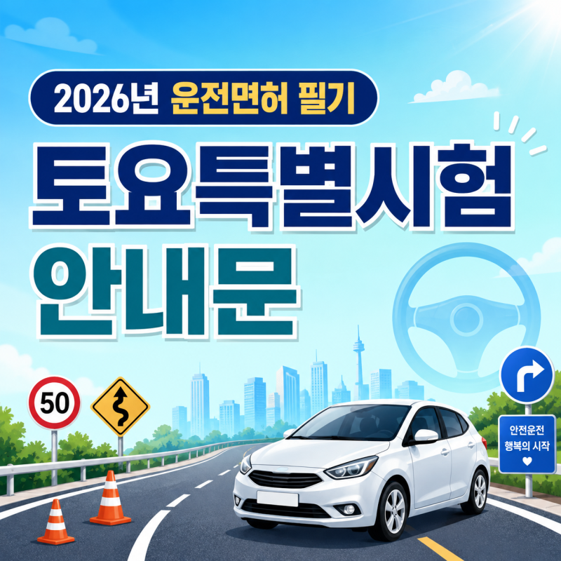 강남운전면허시험장 토요일 필기시험 일정 준비물