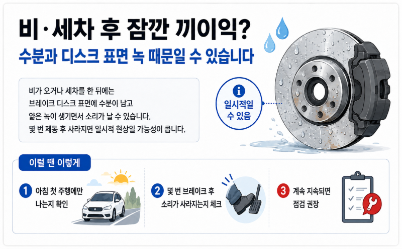 자동차 브레이크 소리 끼이익 드르륵 원인과 해결 방법