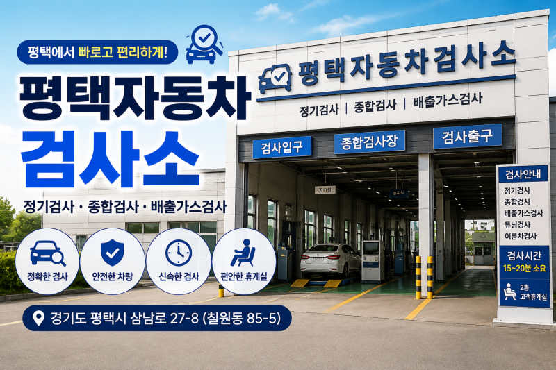 평택 자동차 종합검사 후기｜평택자동차검사소 비용·준비물·검사항목 총정리