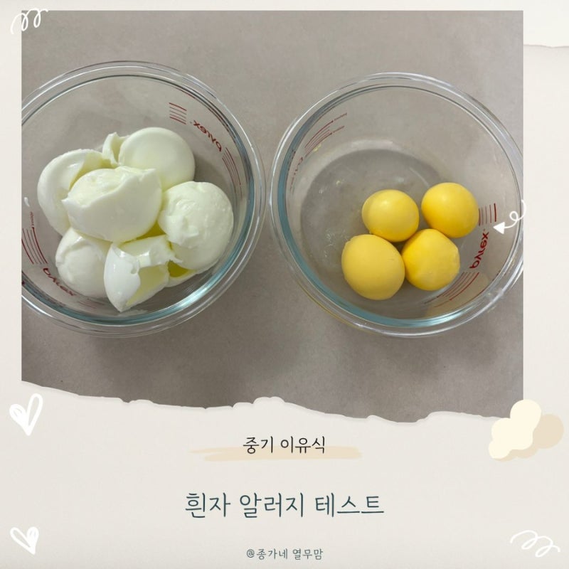 이유식 만들기 | 중기 이유식 | 흰자 큐브 만들기 | 흰자 알레르기 테스트