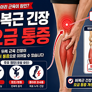 오금 통증 / 비복근 원인 오금 통증
