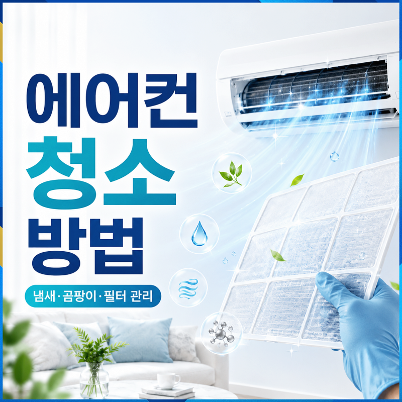 에어컨 청소 방법, 셀프로 어디까지 해야 할까? 필터부터 곰팡이,냄새,실외기 관리까지