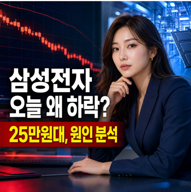 삼성전자 오늘 왜 떨어졌나? 25만원대 하락 이유와 주가 전망 총정리