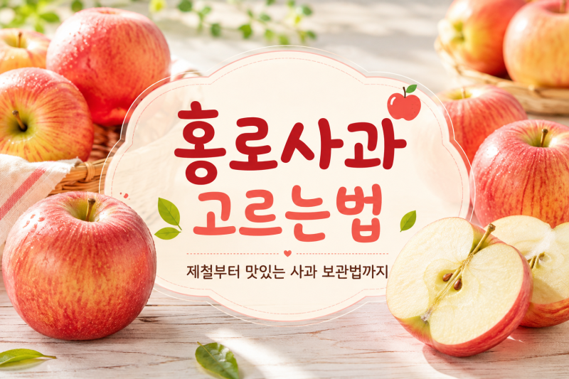 홍로사과 고르는법 제철 시기 맛있는 사과 보관법까지