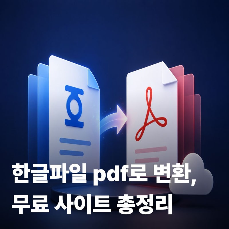 한글파일 pdf로 변환, 무료 사이트 총정리