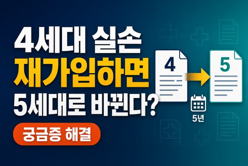 4세대 실손 보험 재가입하면 5세대로 바뀐다? 갱신·재가입 전 꼭! 확인할 것