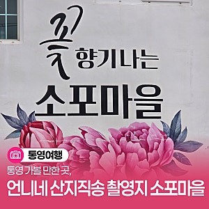 통영 가볼 만한 곳, 언니네 산지직송 촬영지 소포마을