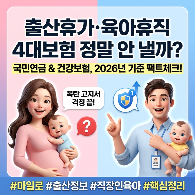 출산휴가·육아휴직, 4대보험 정말 안 낼까?