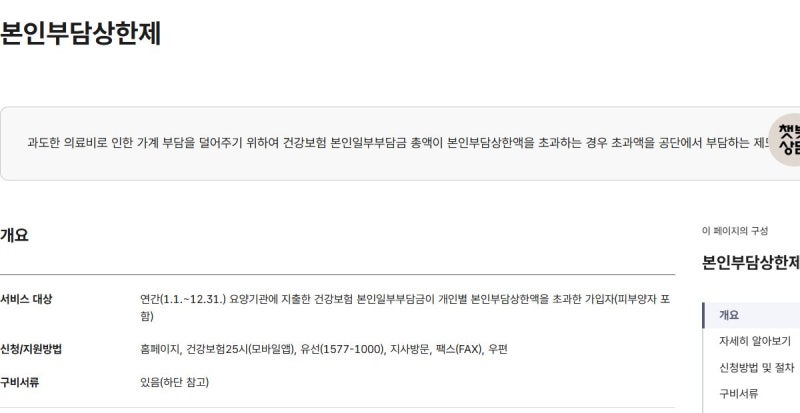 2025년 병원비 본인부담상한제 환급금, 8월에 확인하는 방법