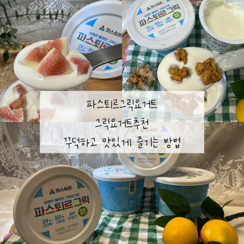 파스퇴르그릭요거트 그릭요거트추천 꾸덕하고 맛있게 즐기는 방법