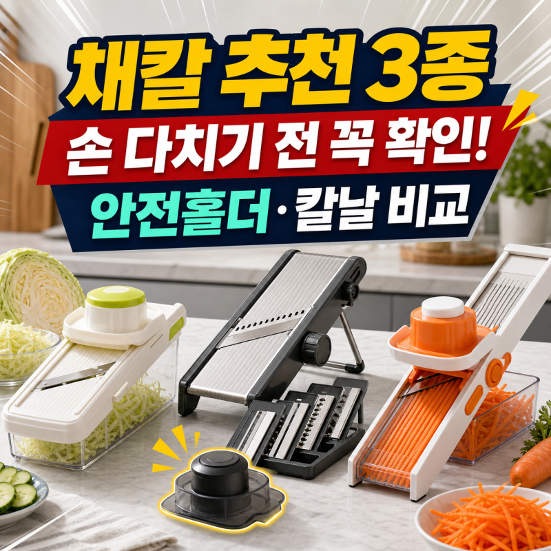 채칼 추천 3종｜손 다치기 전 꼭 볼 안전홀더·칼날 차이