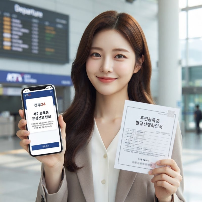 타지역 주민센터에서 민증 재발급 가능할까? 출장 중 주민등록증 분실 대처법 (임시신분증 ....