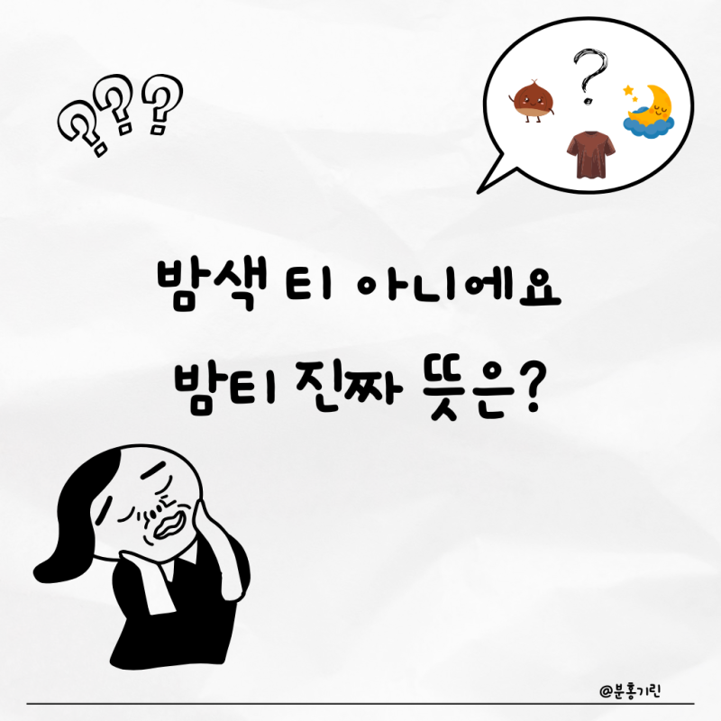 밤티 뜻 무엇일까? 밤티세요·밤티력 등 유래와 파생어