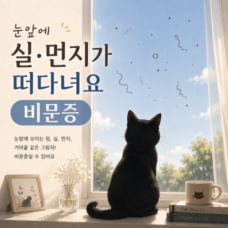 [눈 앞에 실, 먼지가 떠다녀요!] 비문증 원인과 꼭 안과에 가야 하는 경우