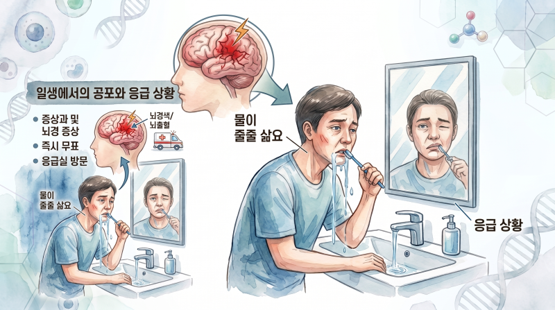 거울 속 비뚤어진 입꼬리: '말초성 안면신경 마비'의 응급실 감별 진단과 골든타임 치료