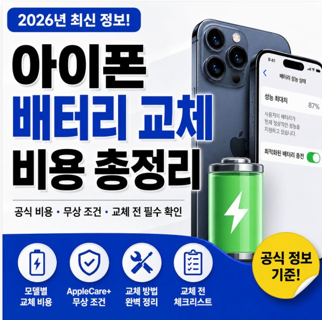 아이폰 배터리 교체비용 얼마일까? 80% 교체 기준부터 확인방법까지