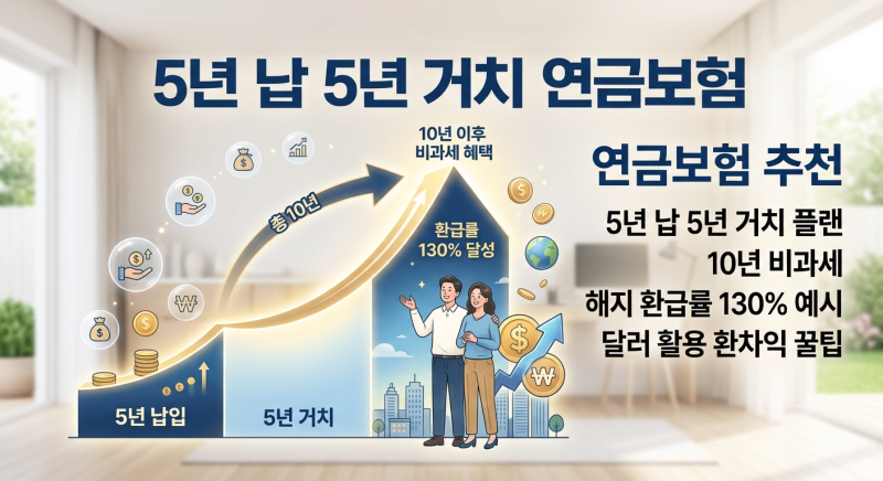 이슈가 되고있는 보험사의 연금 보험 활용법! (예적금 또는 주식을 하고 계시다면 필독) 5년....