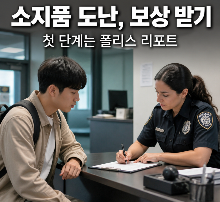 해외여행자보험 소지품 휴대폰 도난 보장 청구 방법 및 필수 제출 서류