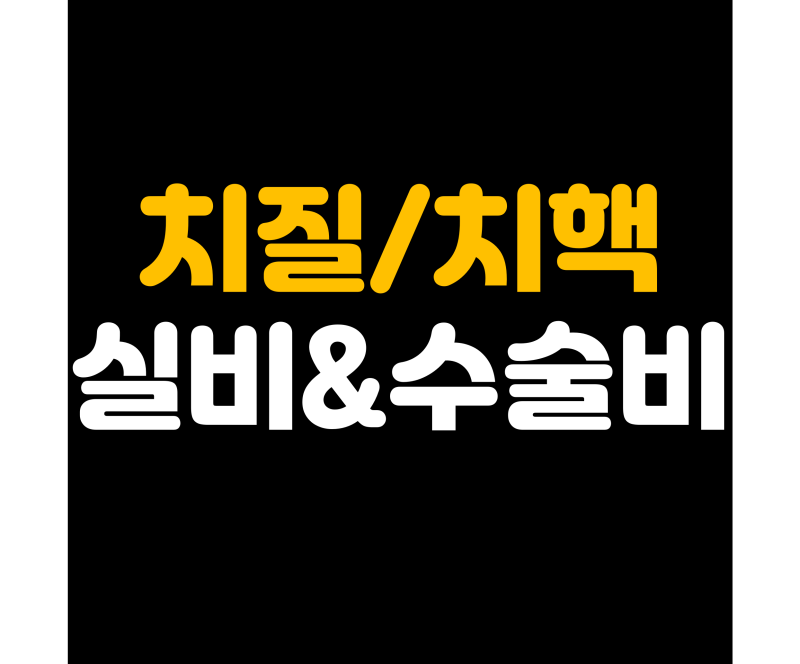 치질 치핵수술 실비 받을 수 있을까? 질병수술비까지 확인할 보장 기준