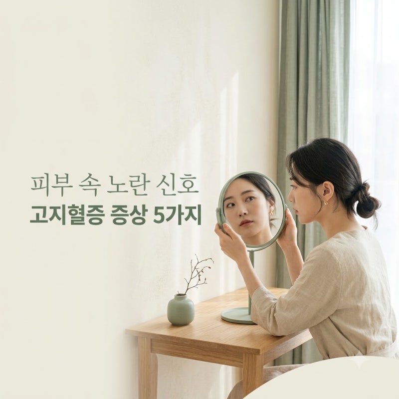 "피부색이 변했다면" 모르고 지나치는 고지혈증 증상 5가지와 관리법