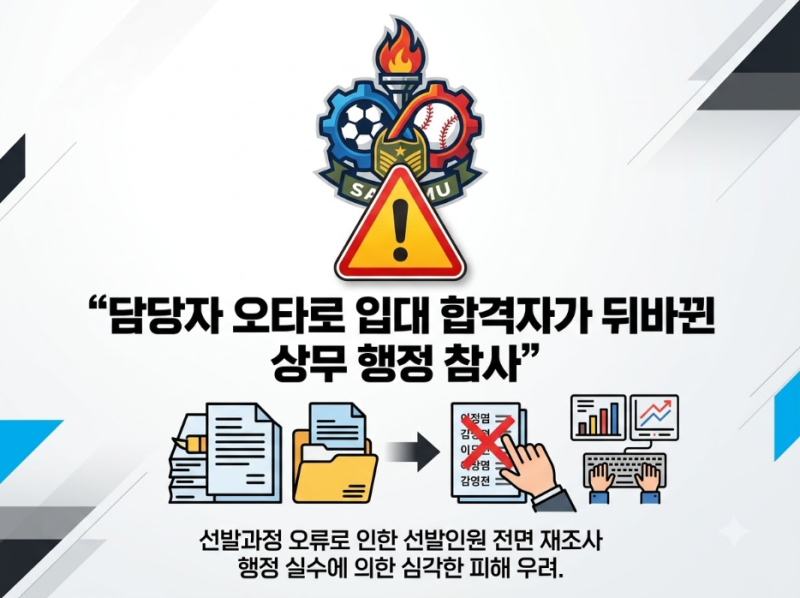 1400점이 4100점으로… 이기혁 상무 탈락 번복이 남긴 씁쓸한 전산 오타 참사