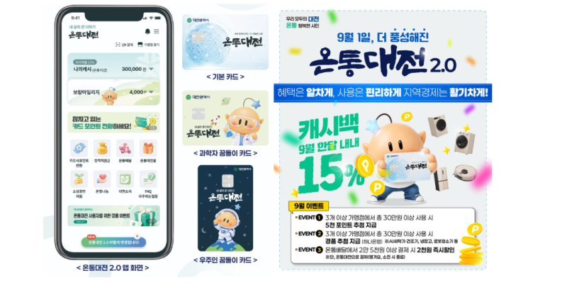 2026년 온통대전·대전사랑카드·온누리상품권 차이와 한민시장 이용 안내｜대전 서구 가장동....