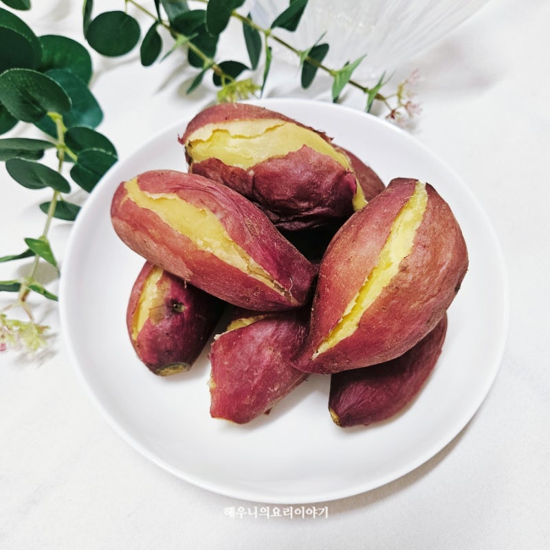 전기밥솥 고구마 찌기 밤고구마 찌는법 찌는 시간
