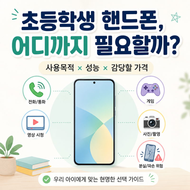 초등학생 핸드폰 추천, 비싼 폰이 꼭 필요한 건 아닙니다